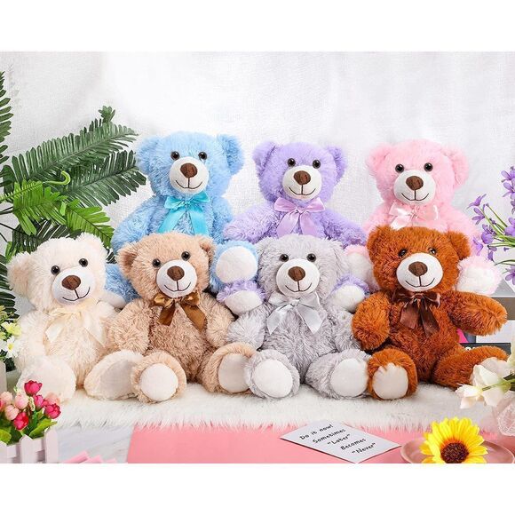 Zomiboo 7 Packs 14 Inch Plush Bear Stuffed Animals Plush Toys Valentine Day Gif